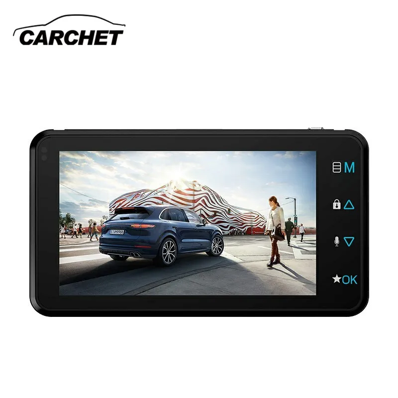 CARCHET 3 0 дюймов HD Full Angle Автомобильный видеорегистратор 1080P 30fps широкоформатный