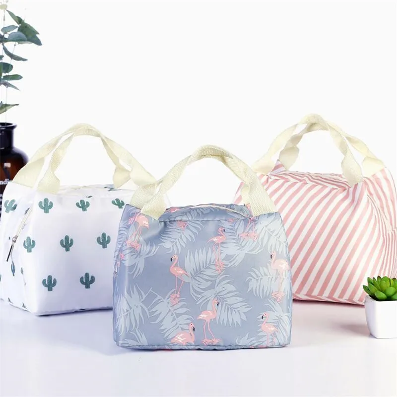 New Fresh Insulation Cold Bales Thermal Oxford Lunch Bag Waterproof Convenient Leisure Cute Flamingo Tote Picnic Bags | Багаж и сумки