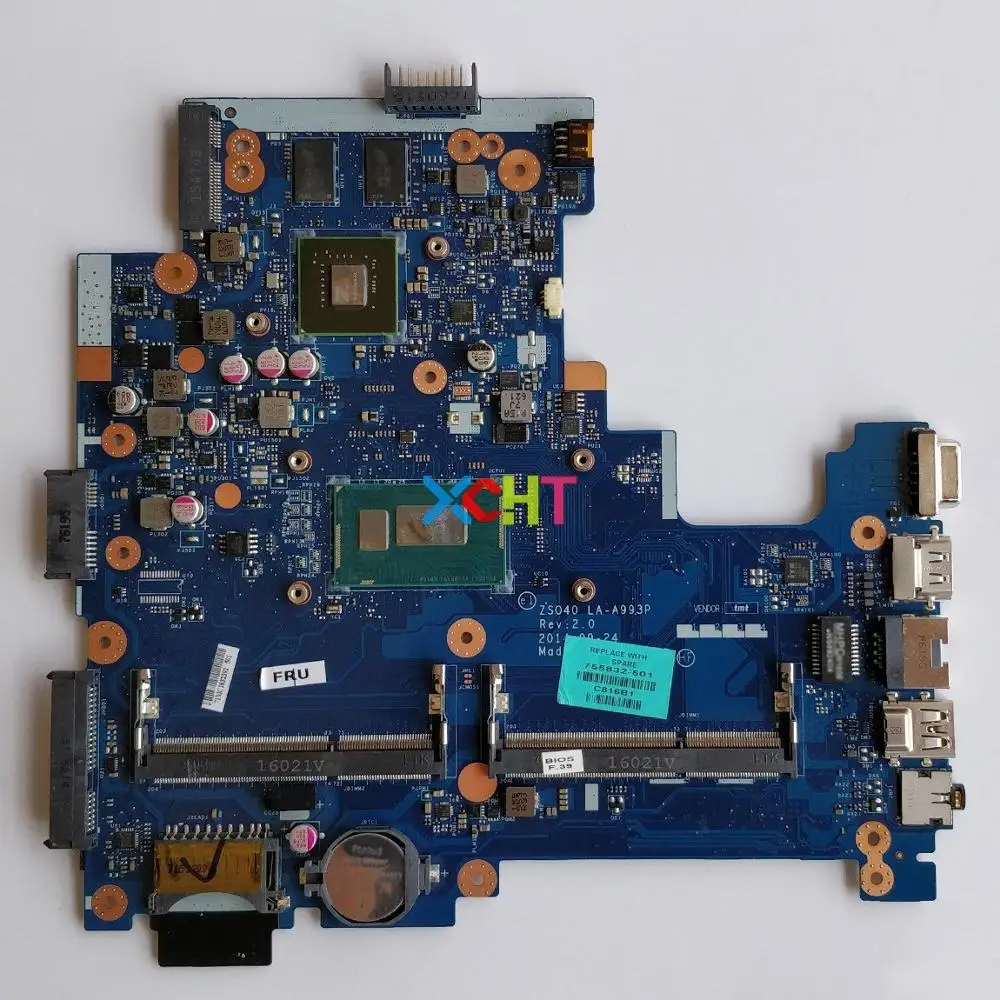 755832 501 601 w 820 M/2 ГБ i3 4005U ZSO40 LA A993P для hp 14 R серии 240/246 G3 Ноутбук Материнская плата