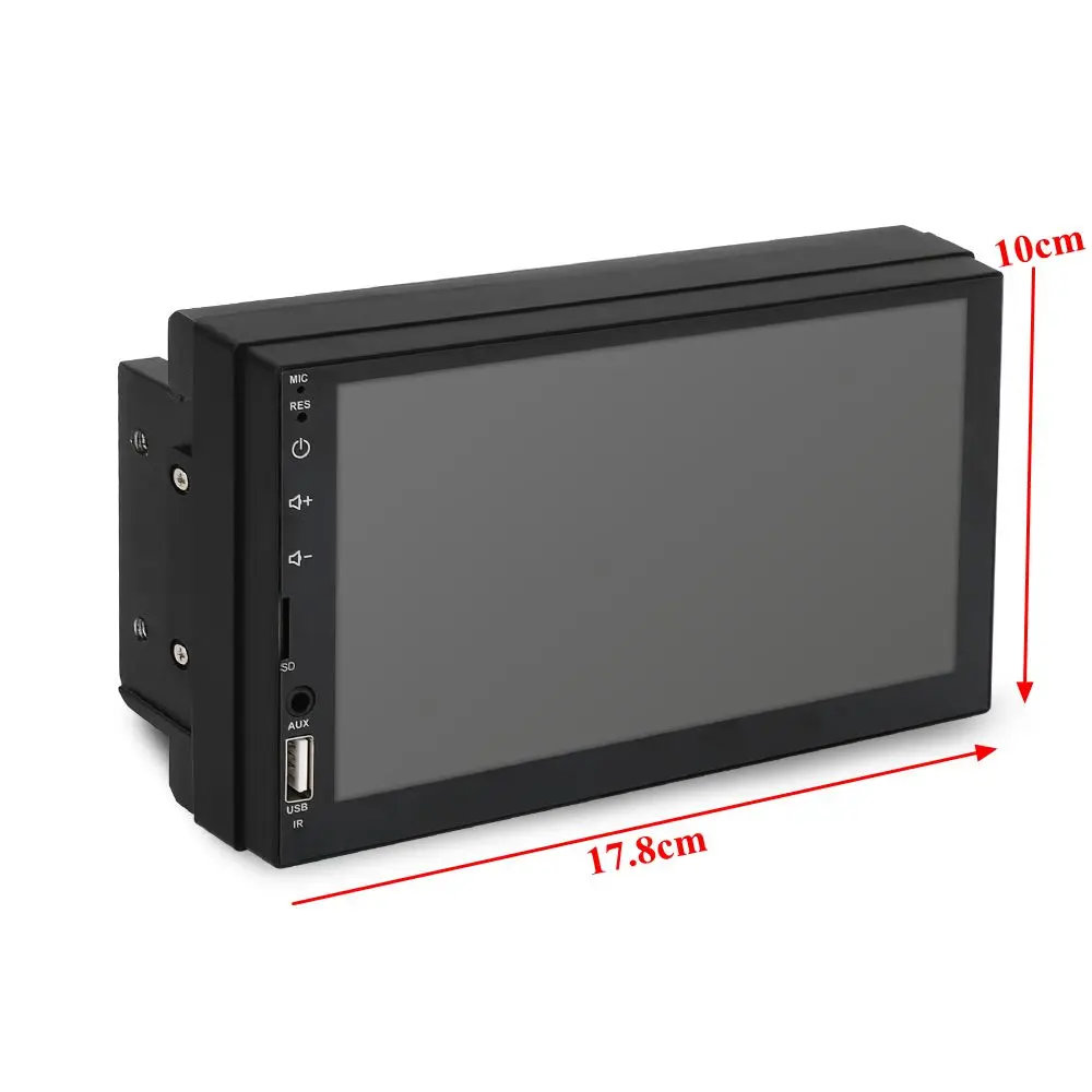 7 дюймовый 2 DIN автомобильный радиоприемник стерео MP5 плеер HD QN8035 1 шт. 1080P для