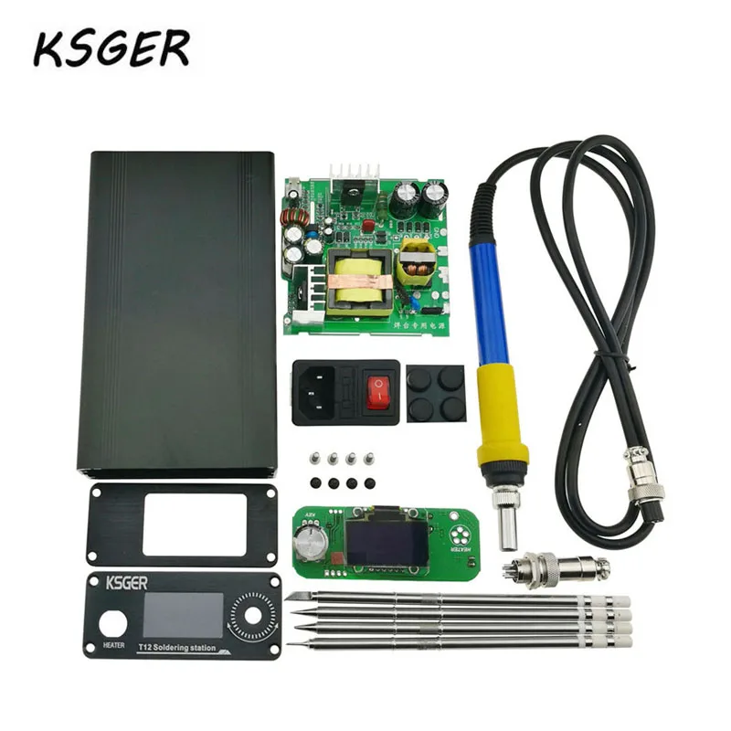 

KSGER 3.0 STM32 OLED DIY Electric Unit Digital Soldering Iron Station Temperature Controller for T12 Soldering Tip Durable