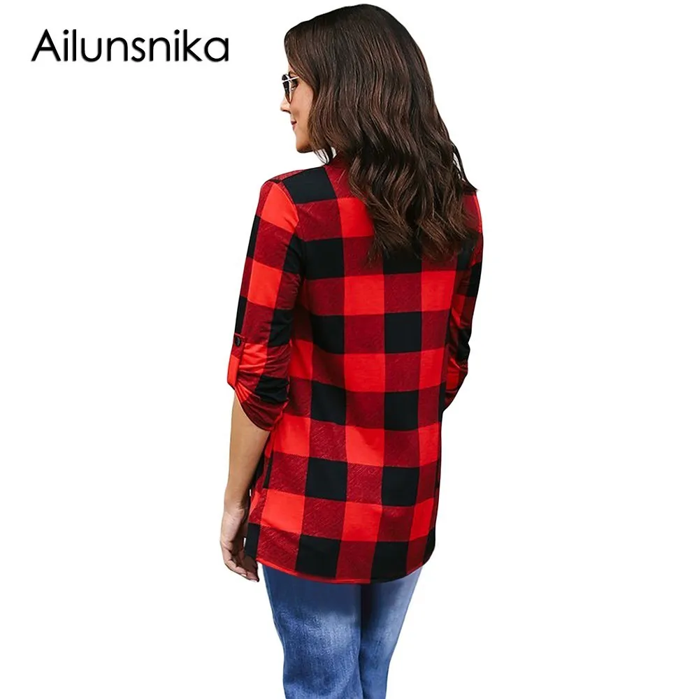 Ailunsnika 2018 Новое поступление осень женская Повседневное красный фиолетовый черный