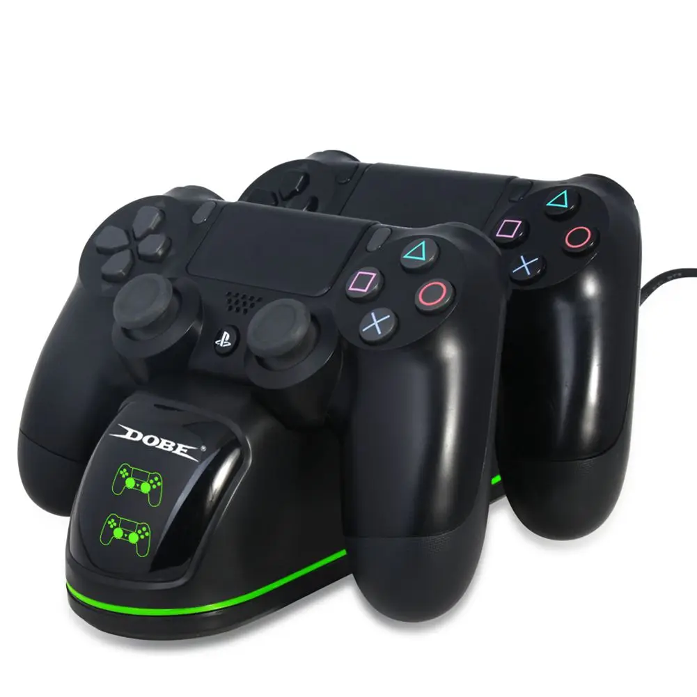 Зарядное устройство для контроллера PS4 двойное зарядное с дисплеем состояния