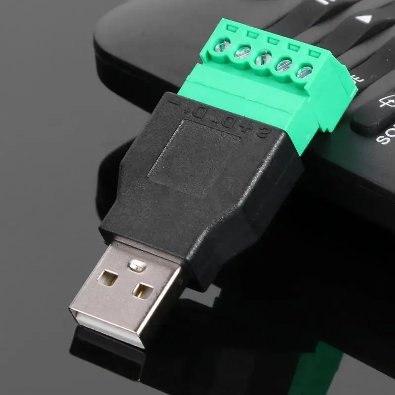 USB 2 0 штекер на 5pin винтовой разъем Apdater с защитным разъемом USB2.0