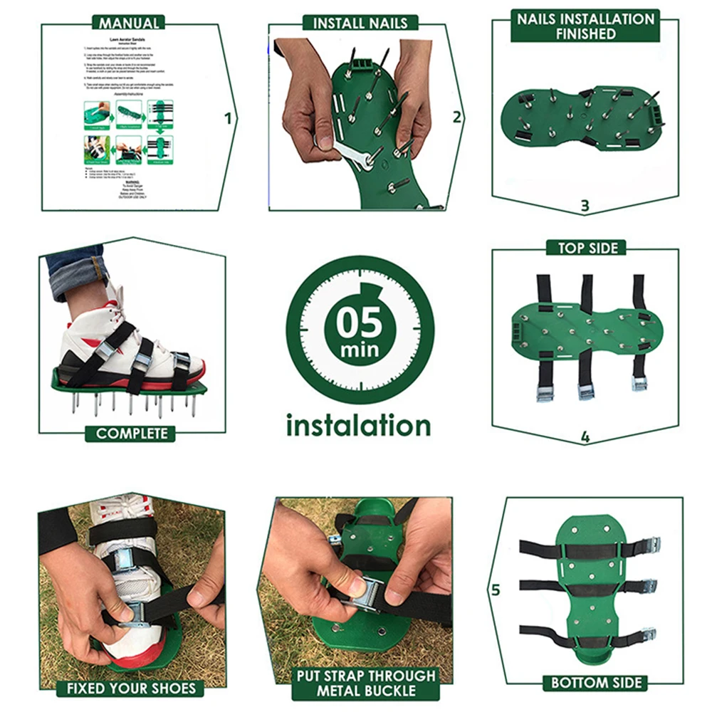 Эффективным средством для аэрации двор почвы 2 &quotСпайк аэрация сандалии с