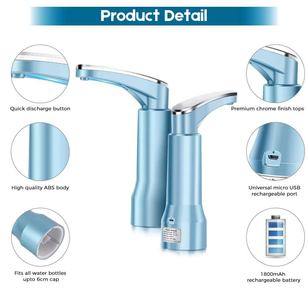5 Gallon Water Bottle Dispenser Portable Automatic Drinking Jug Fits 1 To Pump Usb Charging | Бытовая техника