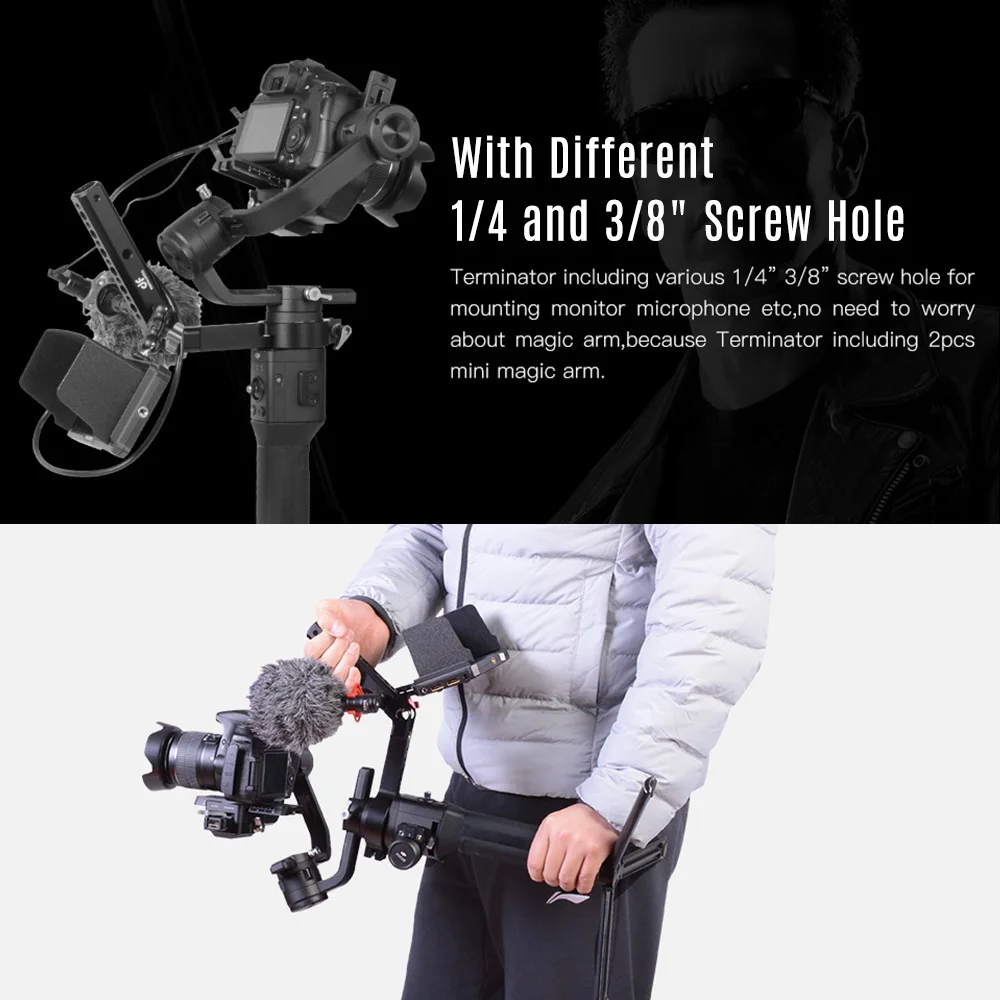 Универсальный зажим для крепления ремня с ручкой DJI Ronin S Gimbal Like ZHIYUN weeball LAB/Crane 3 Setup