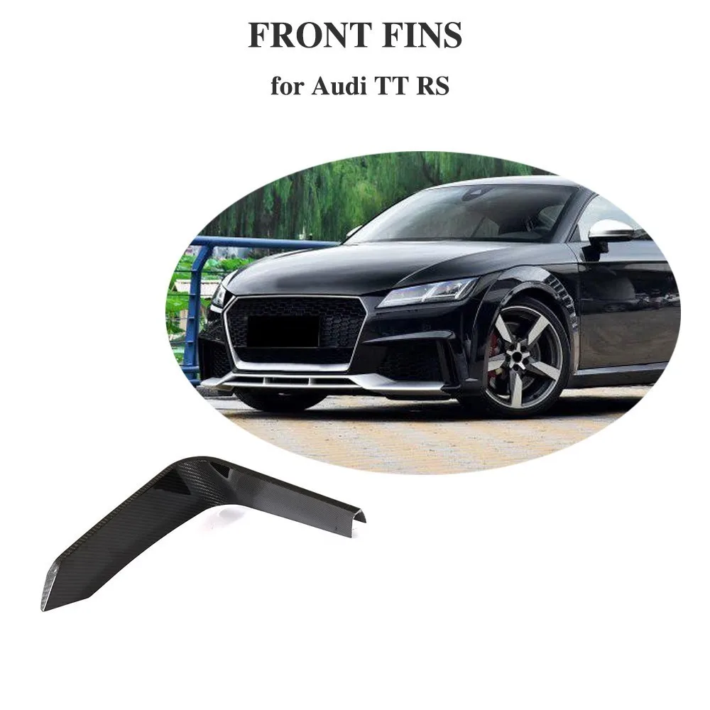 

Carbon Fiber Bumper Fins For Audi TTRS 2-Door Coupe 2pcs Parts 2016 - 2018