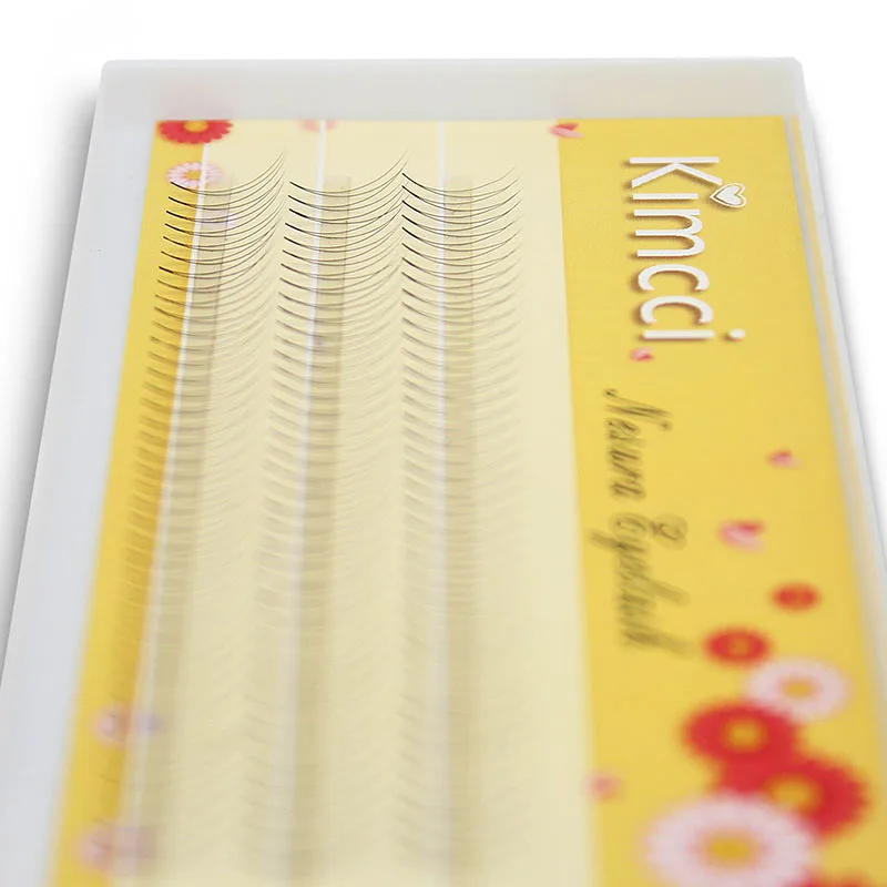 Kimcci 0 07 мм C Curl 2D профессиональные Кластерные ресницы человека Расширение