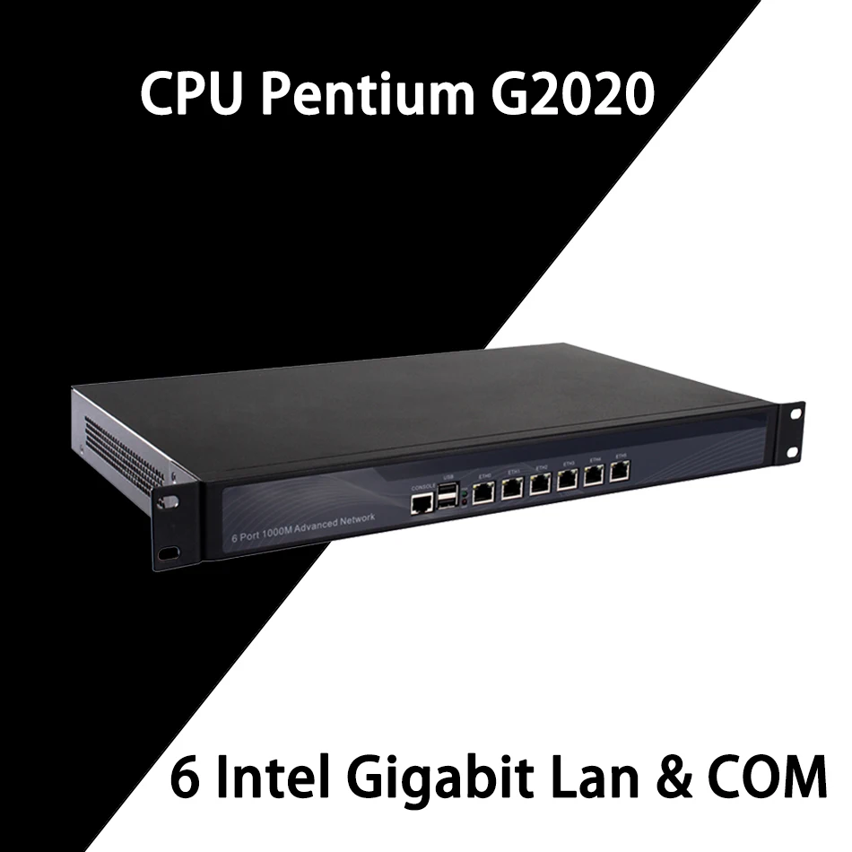 Сетевой маршрутизатор для сетевой безопасности Mikrotik Pfsense VPN ПК Intel Pentium G2020 [HUNSN SA10R]