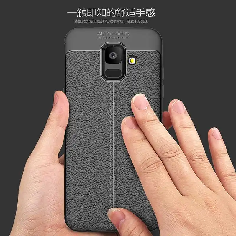 Mokoemi Lichee Pattern Shock Proof Soft 5.6&quotFor Samsung Galaxy A6 2018 Case For Plus Phone Cover |