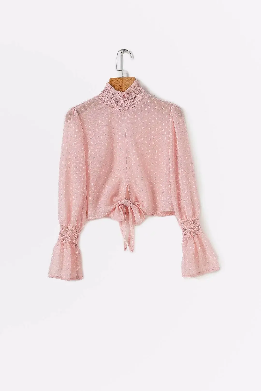 Новые женские пляжные летние топы Boho с длинным рукавом Цветочная рубашка в