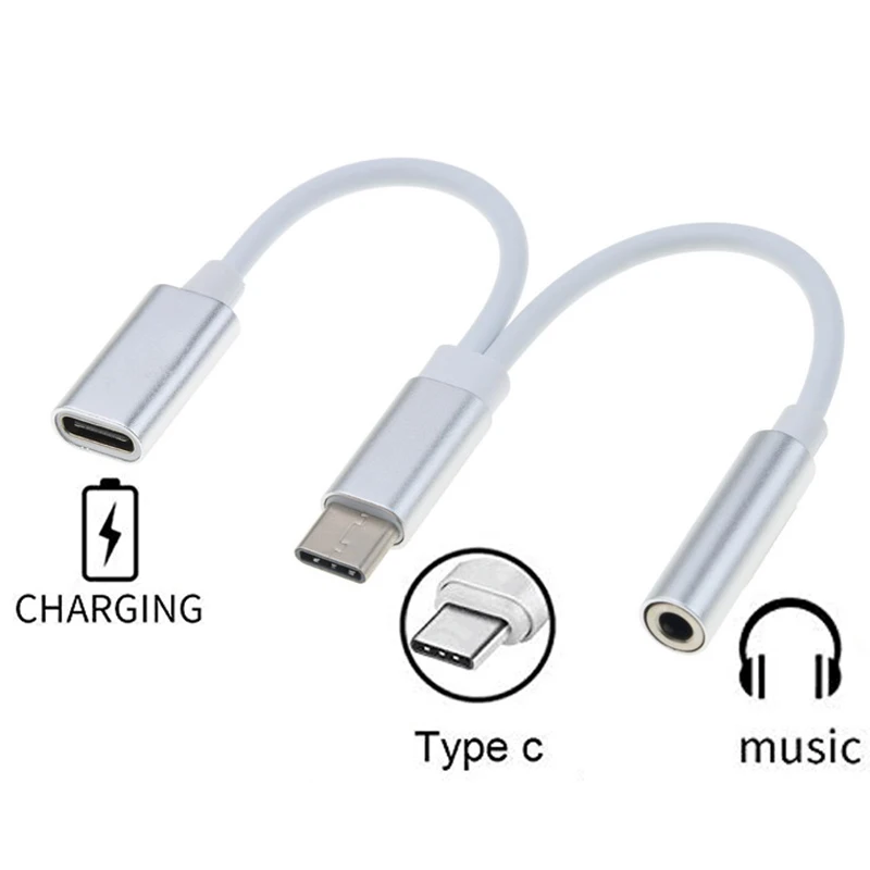 USB Разветвитель для наушников с разъемом типа C на 3 5 мм|Переходники и адаптеры| |