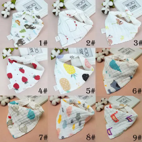 New Adjustable Saliva Towel Triangle Head Scarf Baby Girl Boy Kids Bibs Bandana Cotton | Детская одежда и обувь
