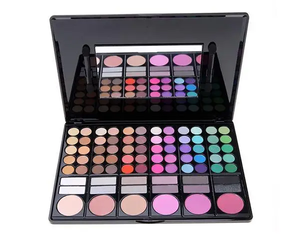 Женская Косметика Профессиональный 78 Цвета кисточки для нанесения теней Набор