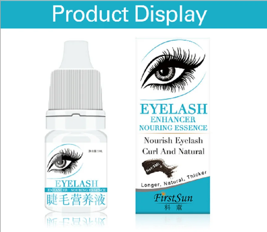 Жидкость для роста ресниц 5 мл чистая Традиционная китайская медицина 7 дней