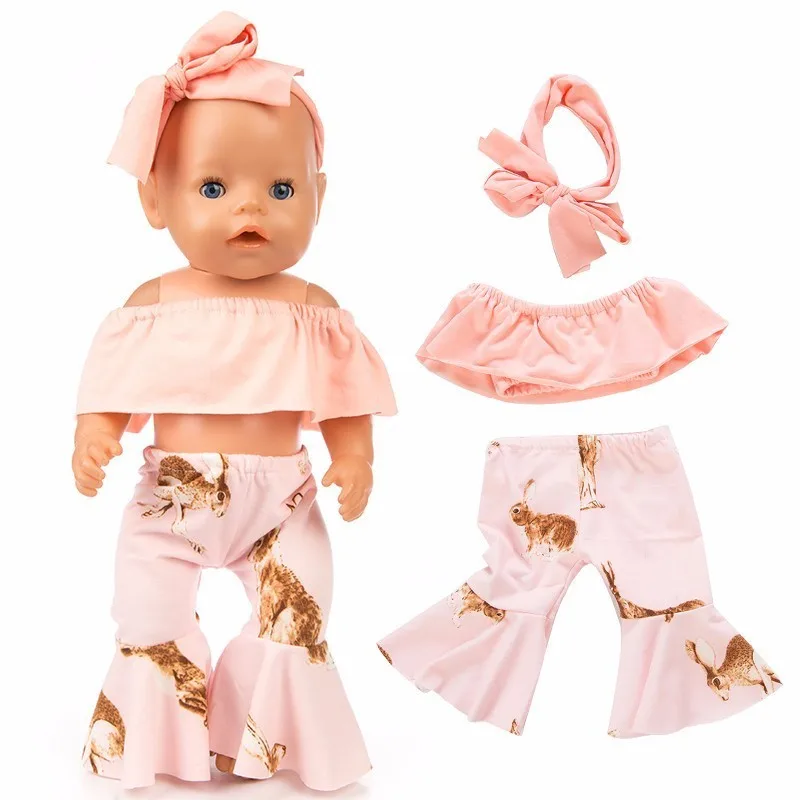 Аксессуары для кукол Born Doll Fit 18 дюймов 43 см маленькая лошадь Красный Клетчатый