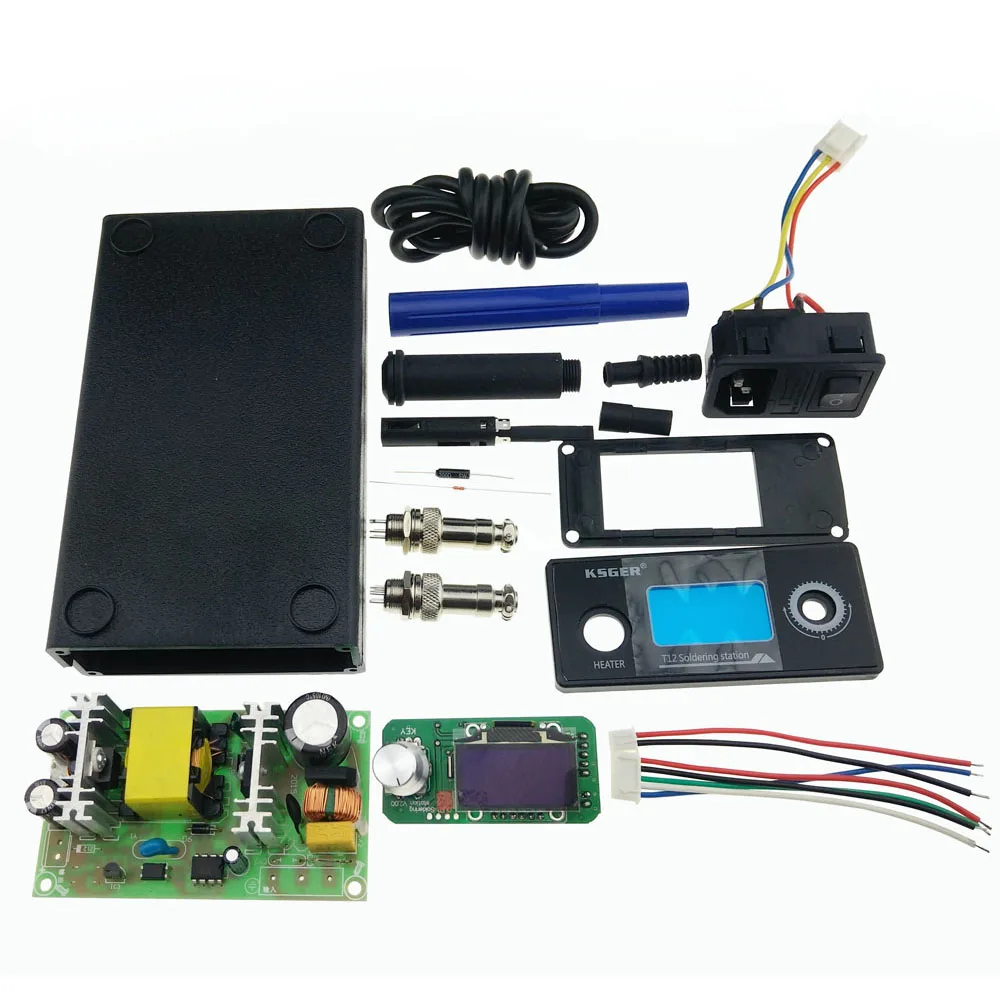 Цифровая паяльная станция KSGER T12 V2.0 STM32 OLED контроллер 5 ядер силиконовый