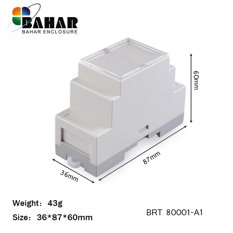 Корпус BAHAR project box 1 шт. BRT 80001 пластиковые корпуса на din рейке 36*87*60 мм|Соединители| |