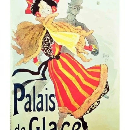 'Ice Palace' Champs Elysees Paris 1893 постер печать от Jules Cheret (18x24)|Таблички и знаки| |