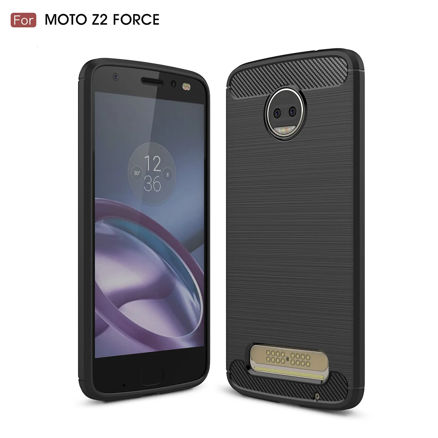 Чехол из углеродного волокна для Motorola Moto Z2 Force защитный чехол Z FORCE роскошный