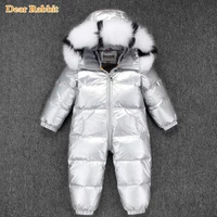 30 russian winter snowsuit 2021 boy baby jacket 90 duck down outdoor infant clothes girls climbing for boys kids jumpsuit 15y
