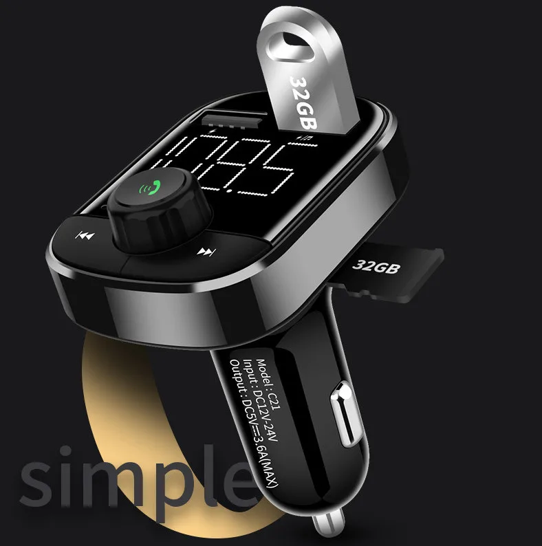 CARCHET Car MP3 Player Wireless Bluetooth FM Transmitter Modulator Kit Type-C Fast Charge Dual USB Charger | Автомобили и