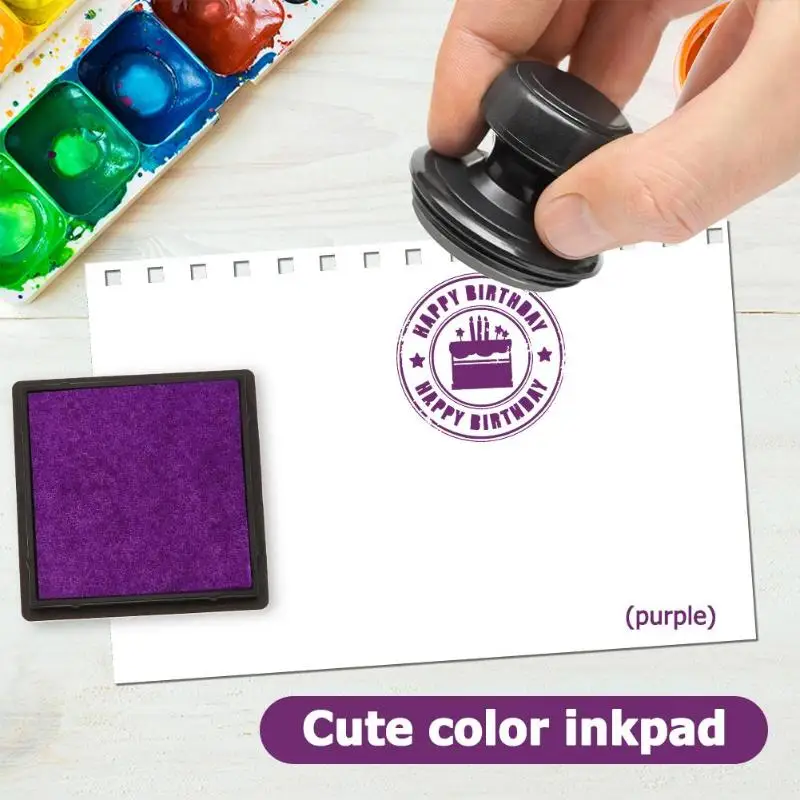 Отпечаток пальца штамп с изображением площади Inkpad для DIY скрапбукинга карты