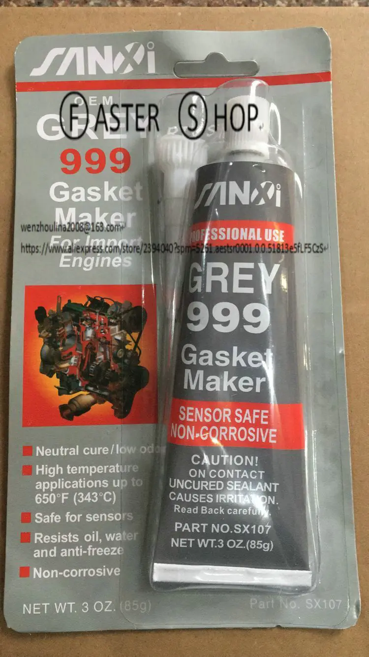 12x Abro gray 999 RTV силиконовая мгновенная прокладка герметик клей безопасный