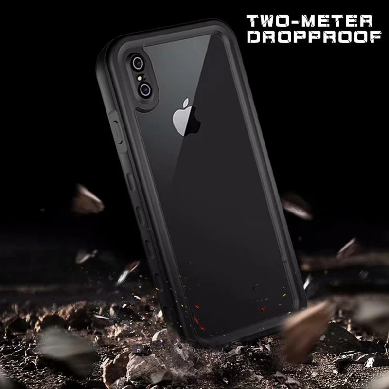 360 Защитные чехлы для телефонов Apple iPhone XS Max XR X 7 8 Plus водонепроницаемый чехол