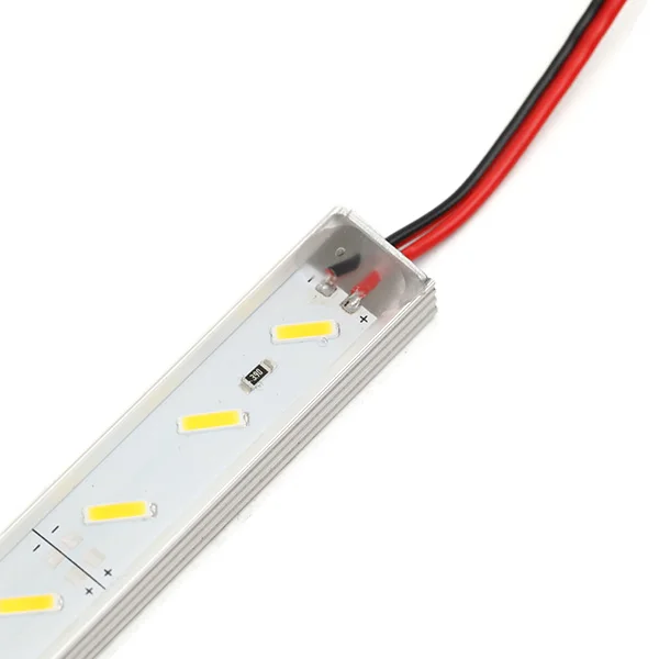 CLAITE 50 см IP68 9 Вт SMD 7020 Светодиодная лента 36LED теплая белая светодиодная жесткая