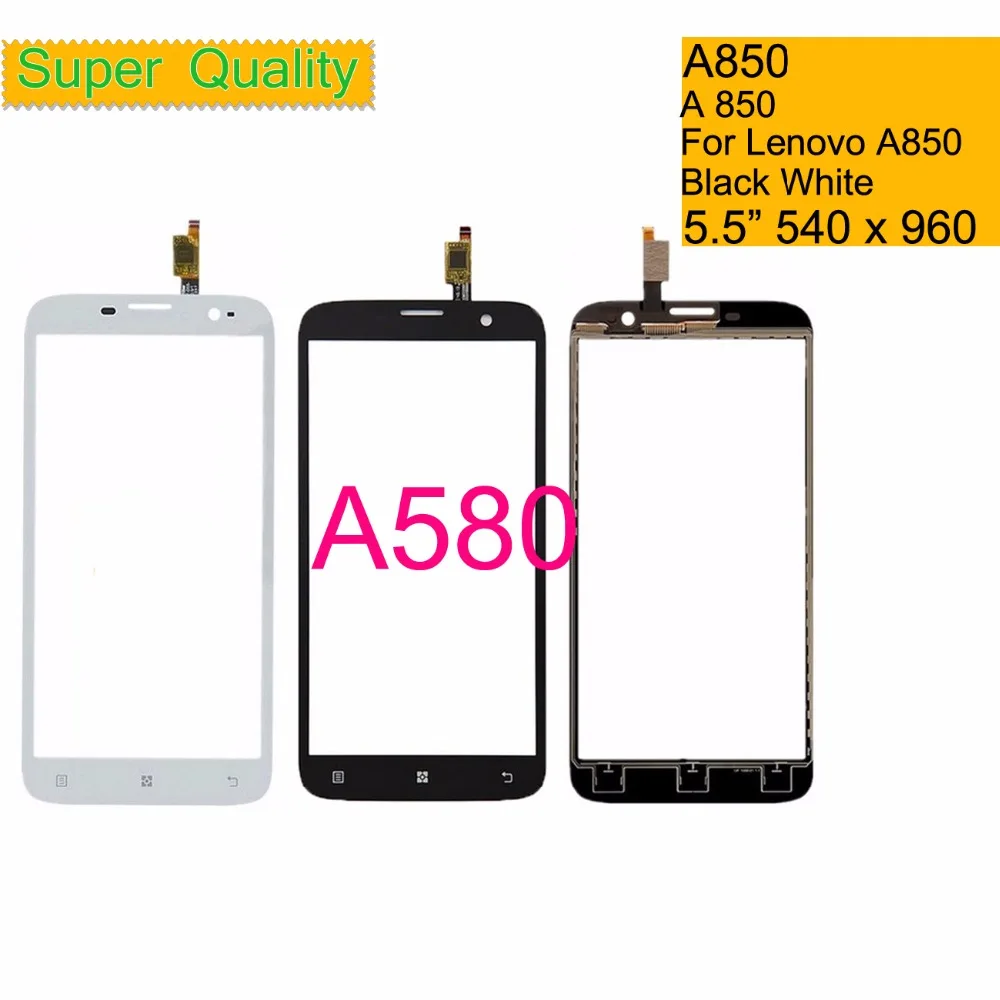 10 шт./партия для lenovo A850 A 850 сенсорный экран дигитайзер Сенсорная панель Датчик