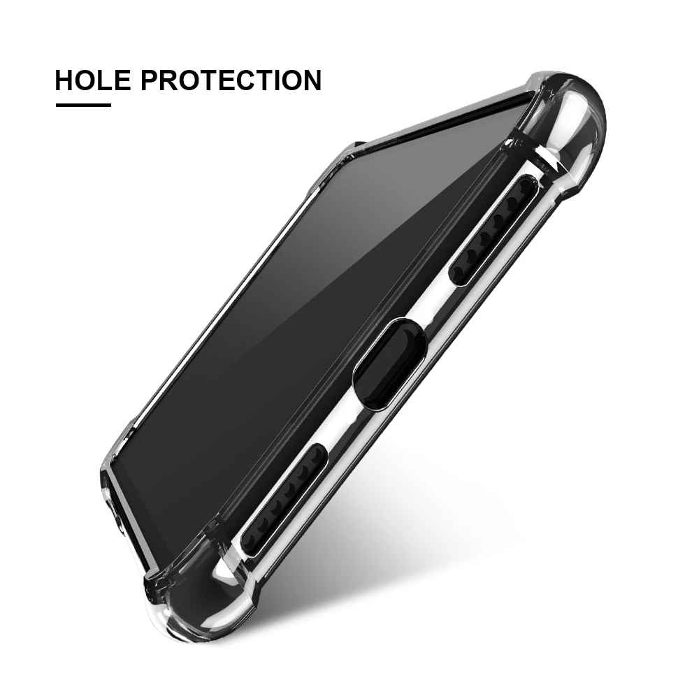 KISSCASE Shockproof TPU Case For iPhone XS Max XR 7 8 Plus Clear Soft Cases 5S 5 SE X 10 6S 6 Phone Shell | Мобильные телефоны и