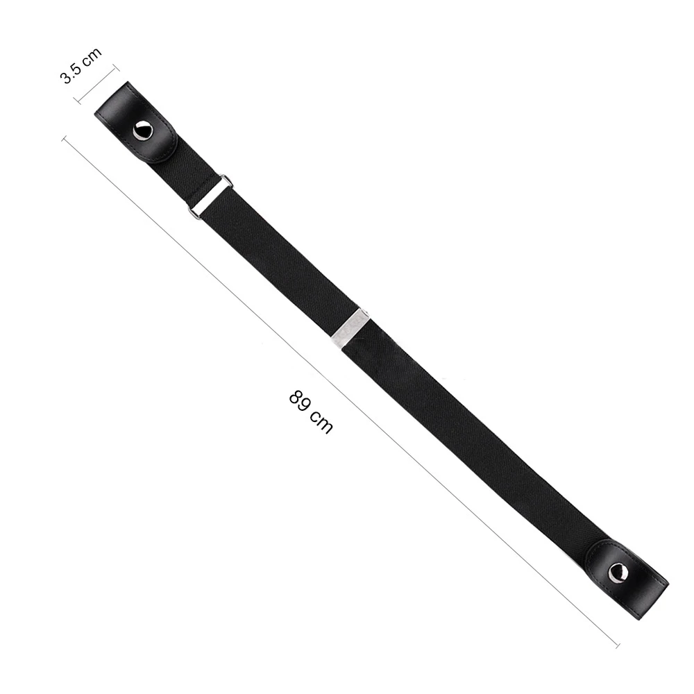 

Women Fashion No Buckle Elastic Stretch Waistband Invisible Belt Harajuku Canvas Leather Lazy Belts for Jeans Dresses Unisex