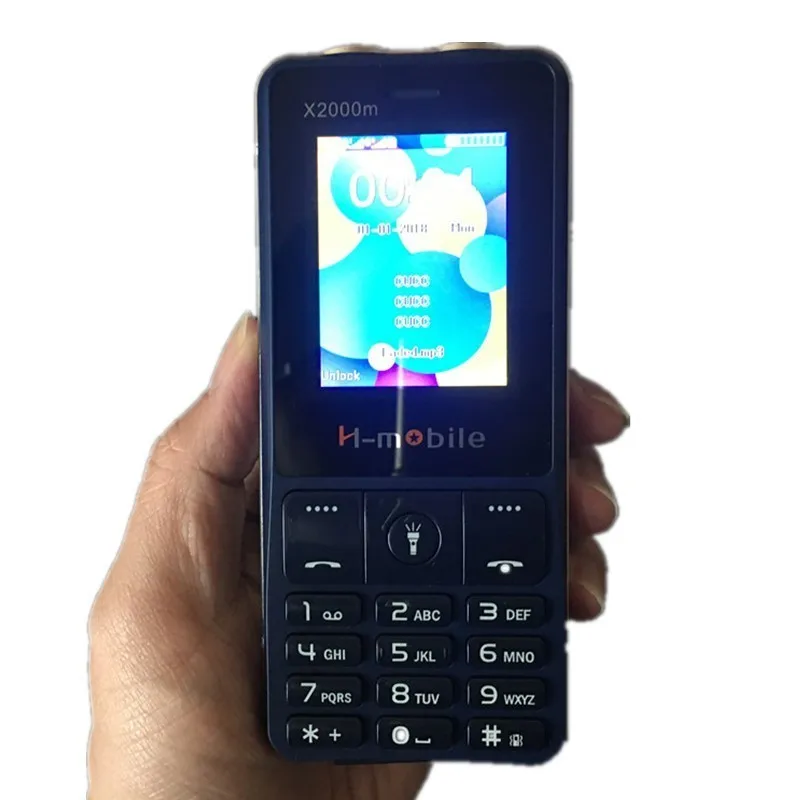 H Mobile X2000M power Band Phone Three SIM 3SIM Quad двойной фонарик Bluetooth камера MP3 MP4 2 4 дюймов дешевый