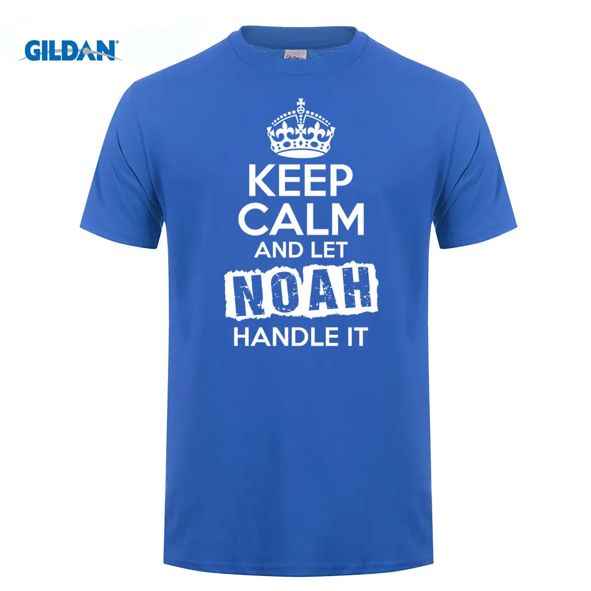 Футболка GILDAN Noah Keep Calm и пусть Ноя справится с этим | Мужская одежда