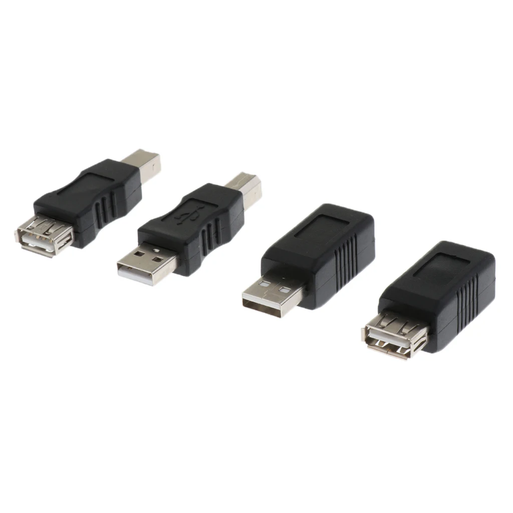Адаптер конвертер MagiDeal 4 в 1 с USB Type A на B для принтера сканера адаптер
