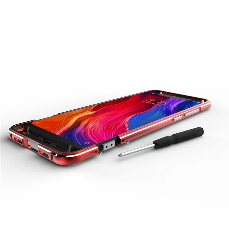 Xiaomi Mi 8 Mi8 бампер роскошный блестящий металлический рамка чехол для M8 алюминиевый