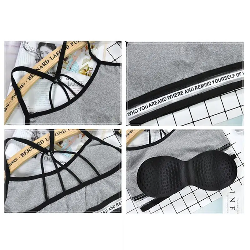 Новинка 2018 модный спортивный бюстгальтер женский топ для фитнеса с полной чашкой