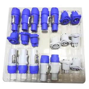 Штепсельная панель питания PowerCON типа A NAC3FCA + NAC3MPA-1, 10 комплектов