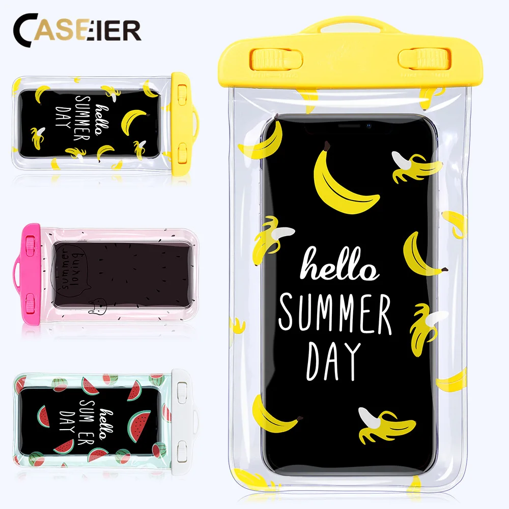 Caseier водонепроницаемый чехол для iPhone 7 фруктовый узор сумка универсального