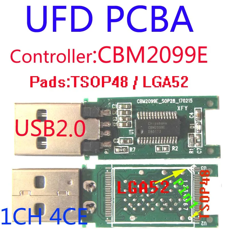 CBM2099E UFD PCBA USB флэш накопитель TSOP48 и LGA152 USB2.0 DIY наборы U диск 2099E LGA UDISK iphone 4|USB-гаджеты|