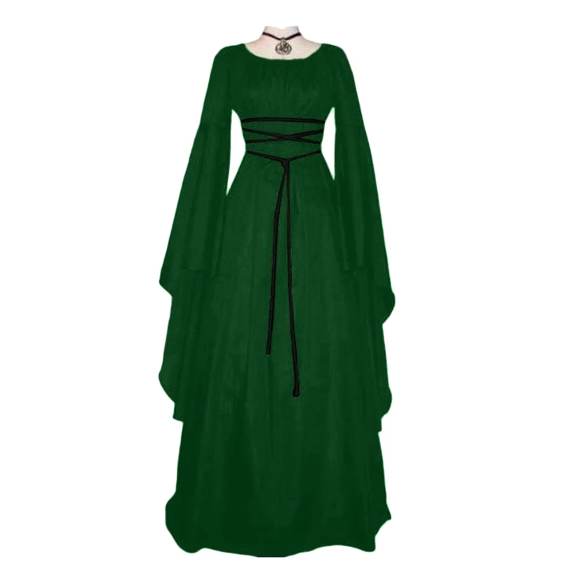 Women's Medieval Dress Victorian Renaissance Gothic Long Gown Costumes Classic! | Женская одежда
