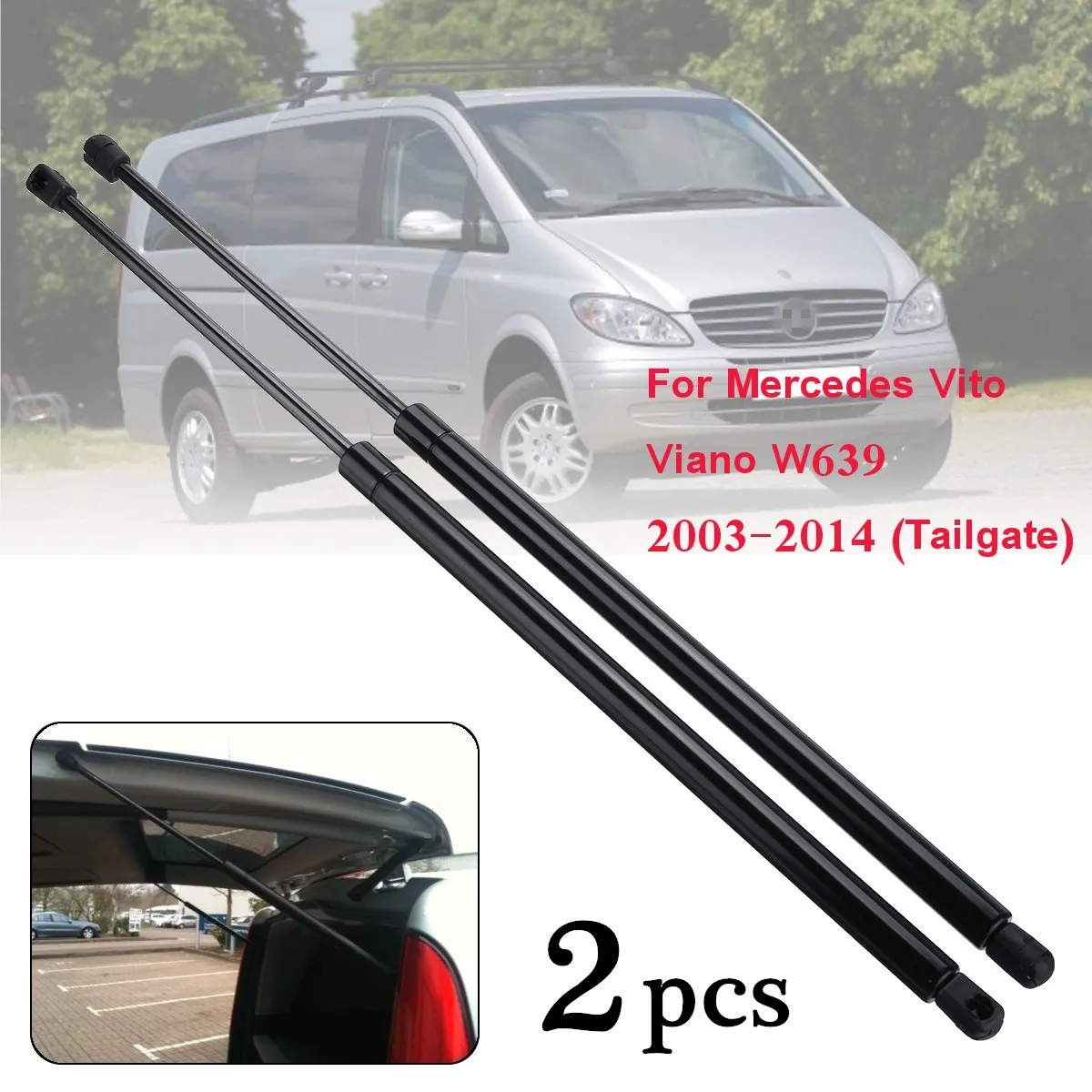 Газовые стойки для задних багажников Mercedes Vito Viano W639 2003 2014 6399800164 2 шт.|Крепежные