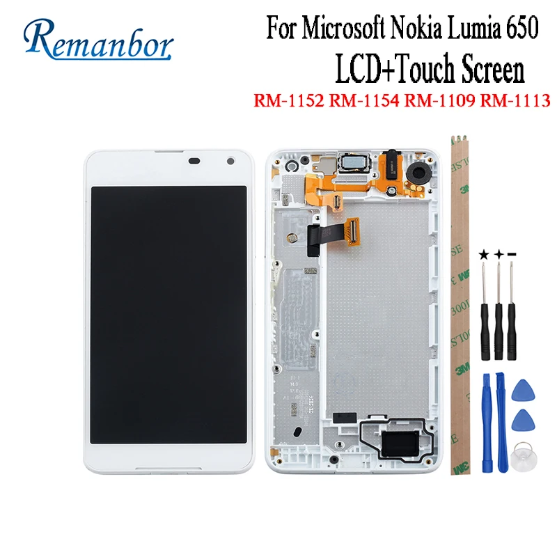 Remanbor для microsoft Nokia Lumia 650 ЖК дисплей Дисплей и Сенсорный экран RM 1152 1154 1109 1113 с