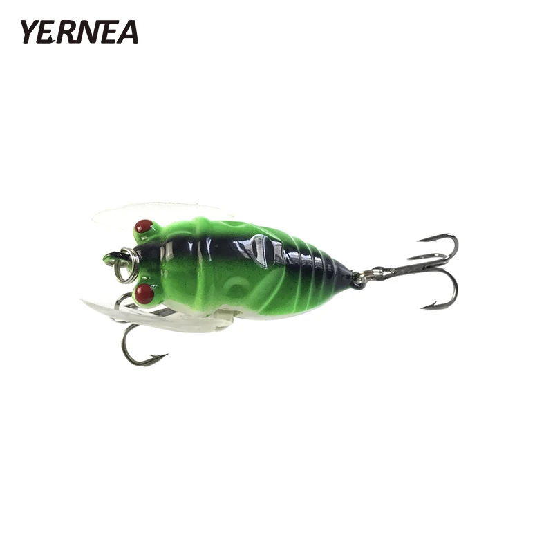 Yernea 1 шт. 4 цвета насекомые Cicadas бионические дороги рыболовные приманки порты