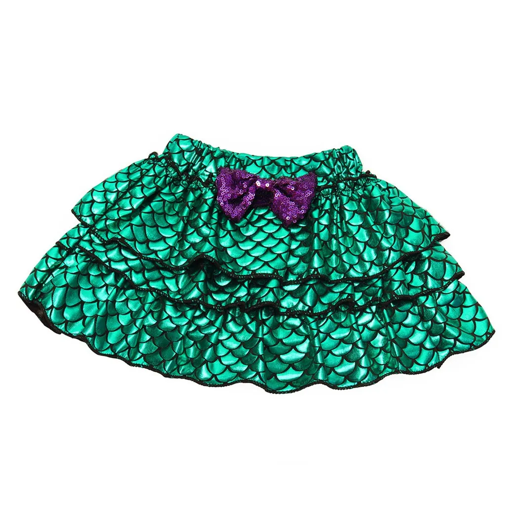 AmzBarley Princess Ariel Costume Baby Girls clothes set Newborn Halloween Birthday Party outfits Romper Sequin Dress+ headband | Детская