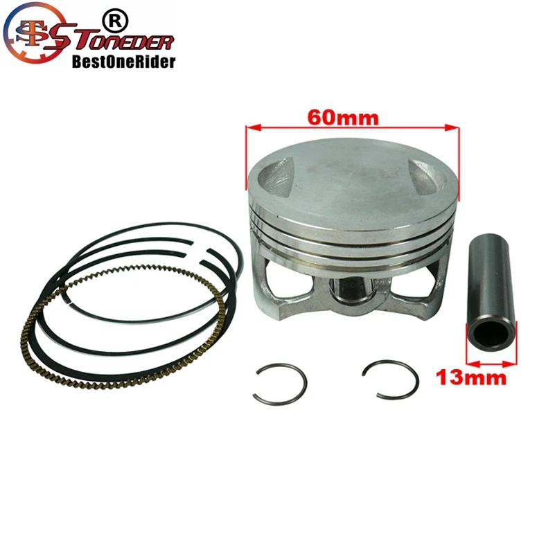 Поршневой набор STONEDER 60 мм штифты 13 для Zongshen Z155 150cc 155cc 160cc 1P60YMJ DHZ SSR Thumpstar Braaap Piranha Pit