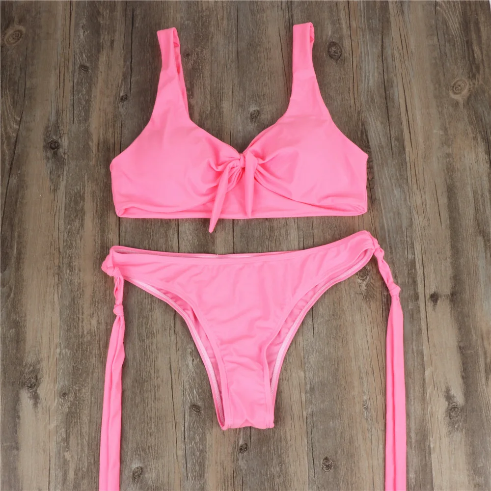 Женское нижнее белье из 2 предметов с бантом и бюстгальтером|Комплекты нижнего