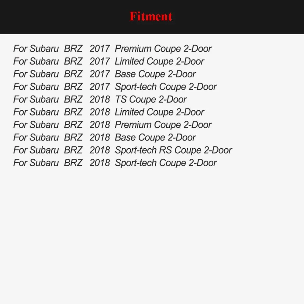 Передний бампер из углеродного волокна для Subabu BRZ 2017 2018 Base TS Sport-tech Limited Premium 2 Door Coupe